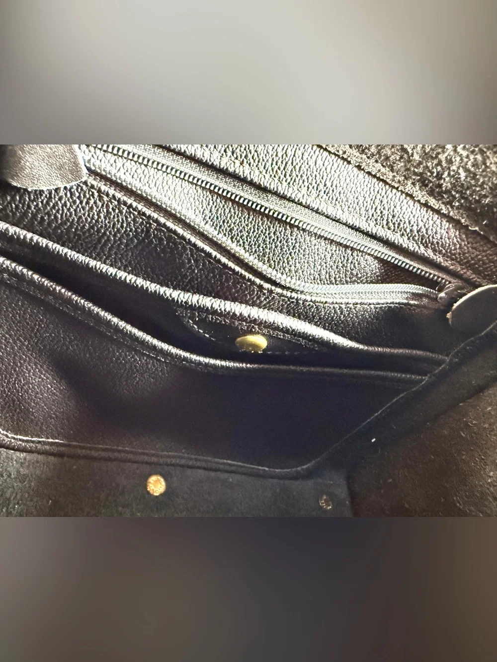 Dooney & Bourke Black Pebbled Leather Messenger with Gold-Tone Buckle